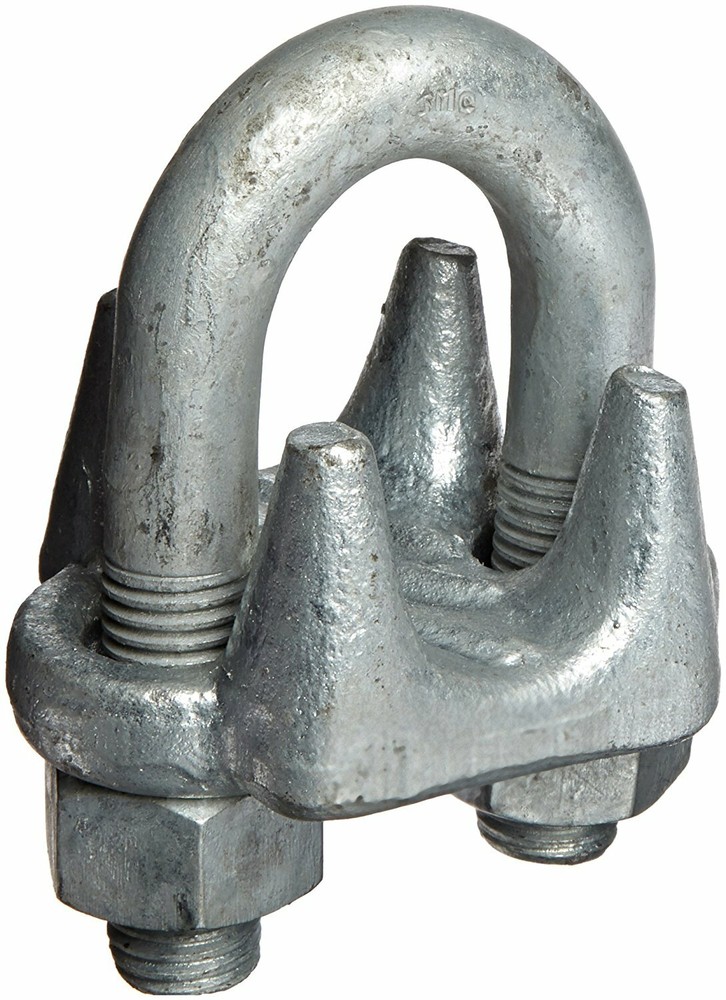 1" Drop Forged Heavy Duty Galvanized Wire Rope Clips (4-Pack)