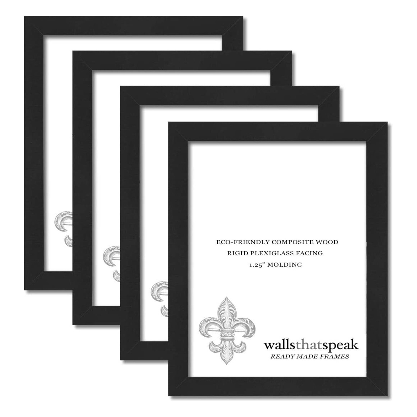 WallsThatSpeak Black Picture Frame for Puzzles, Posters, Photos, or Artwork