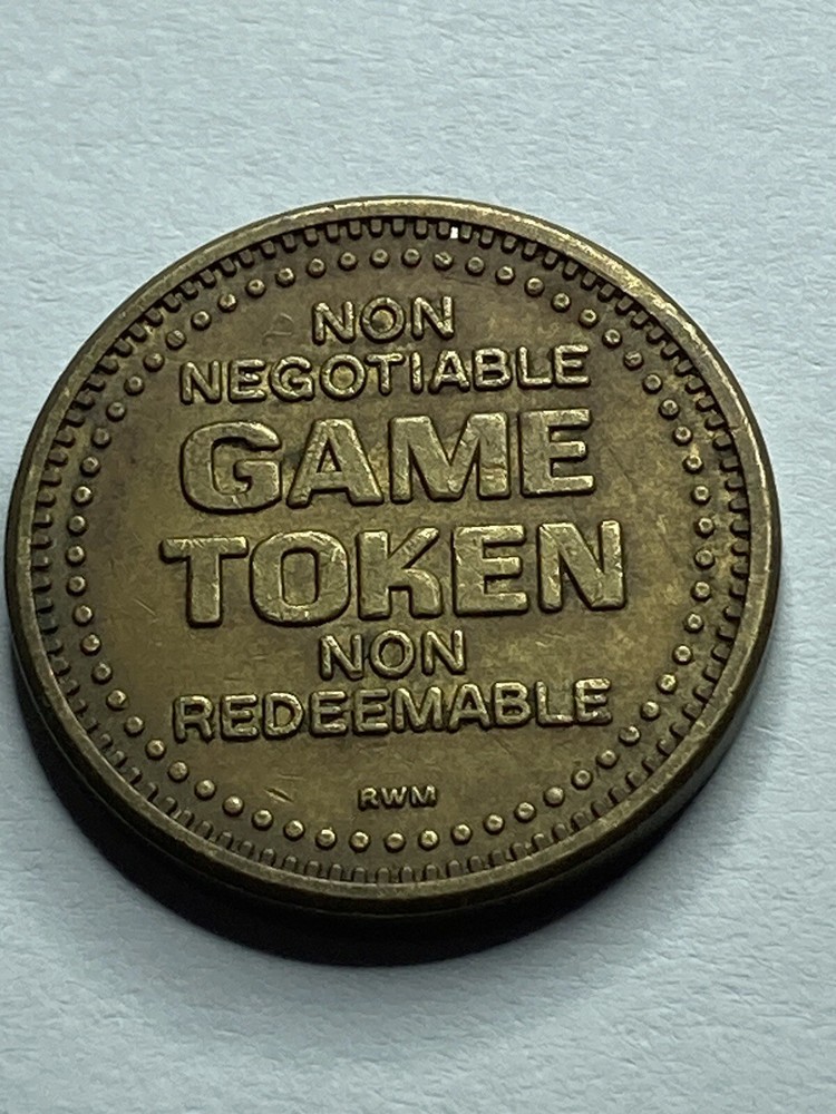 RARE SUPER GAMES ARCADE TOKEN DEFUNCT TIGER #rv1