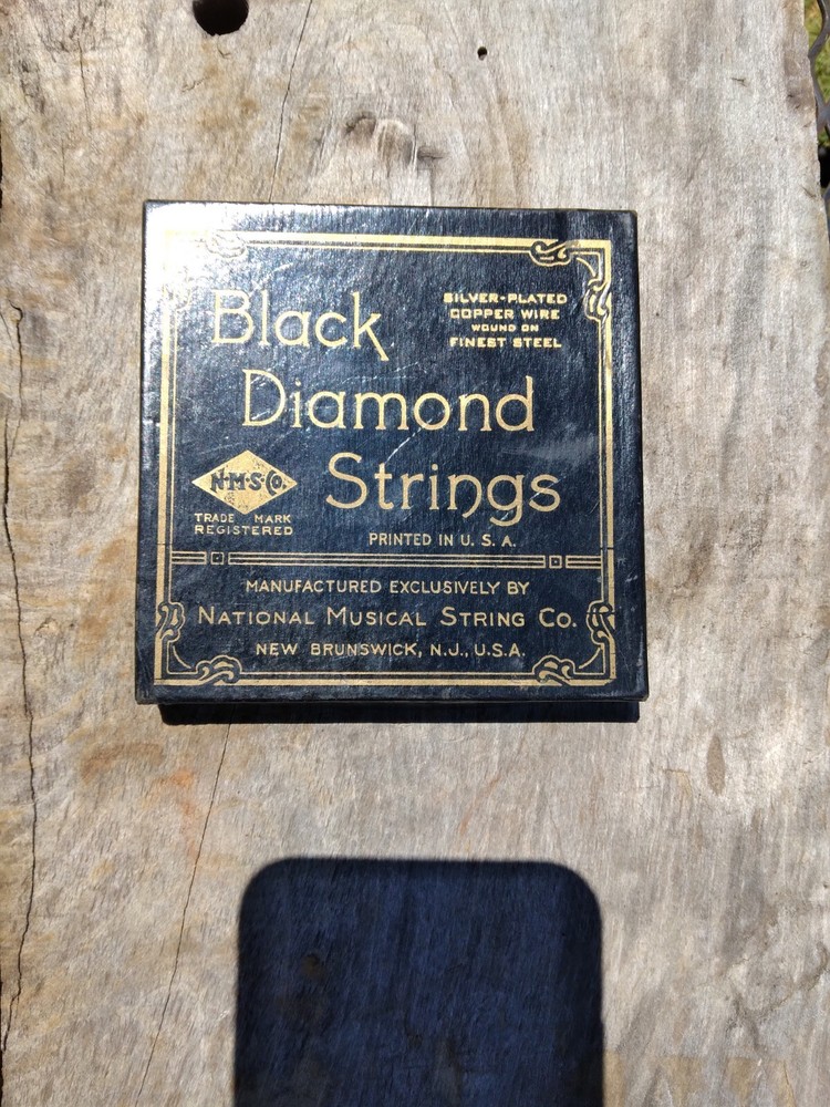 Vintage Black Diamond Strings Banjo Strings Box