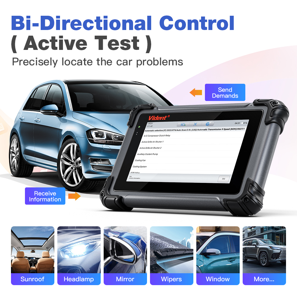 Vident iSmart800Pro All Car System Bidirectional OBD2 Scanner Diagnostic Tool