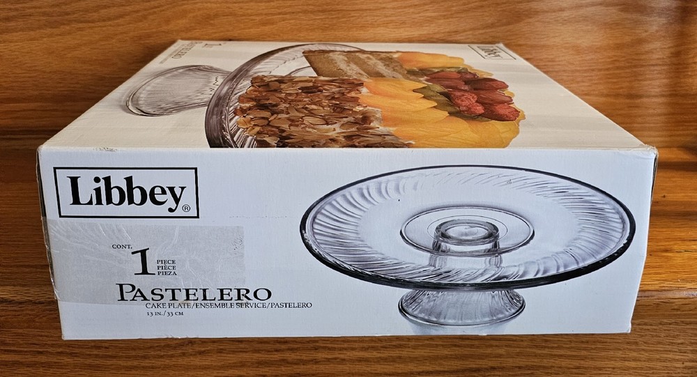 Libbey Pastelero Cake Plate/Ensemble Footed Server 12.5 Diameter