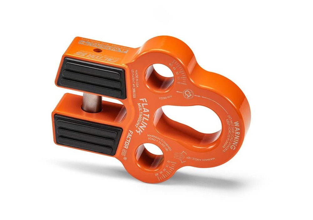 Factor-55 00225-07 Flatlink MULTIMOUNT Winch Shackle Mount ORANGE