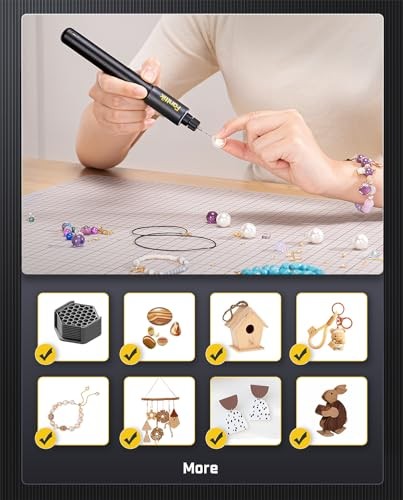 K2 Nano Power Drill, Mini Precision Drill, Hand Drill, 20 Drill Bits, 800mAh