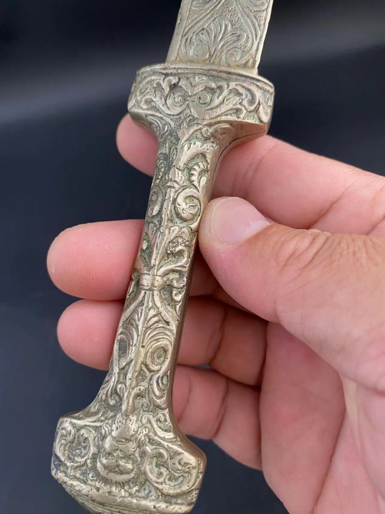 vintage carved knife