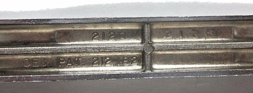 Drawer Cabinet Door Pull Handle Chrome Repurposed Concave Ribbed 4" Centers MCM