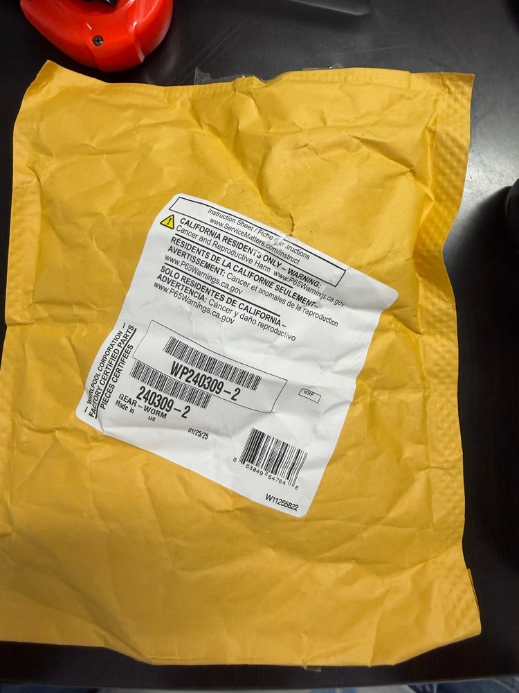 Original Whirlpool WP240309-2- Genuine OEM Replacement Part