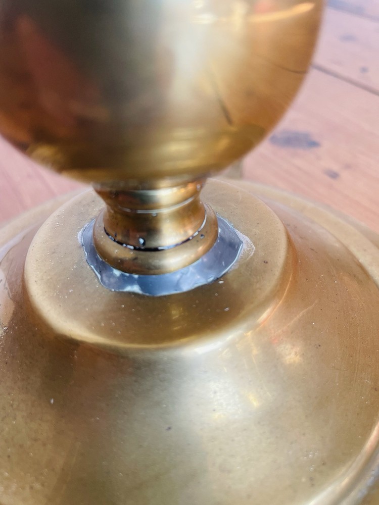 Antique Brass Gimbal Lamp