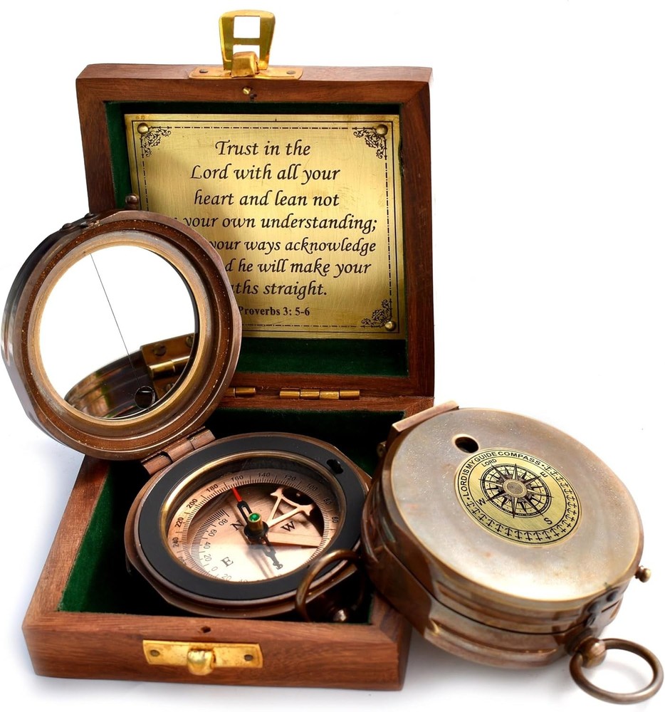 Graduation Day Compass Gift, Proverbs 3:5-6=