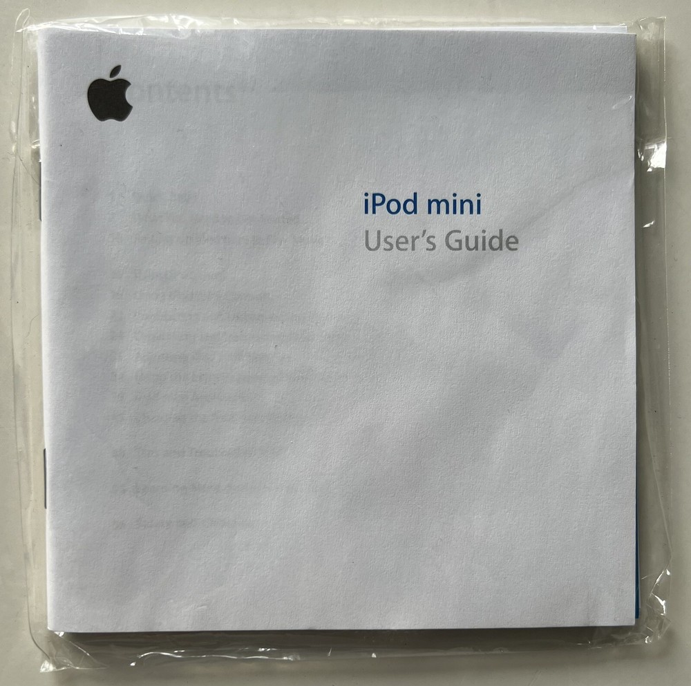 Ipod Mini User’s Guide 2003
