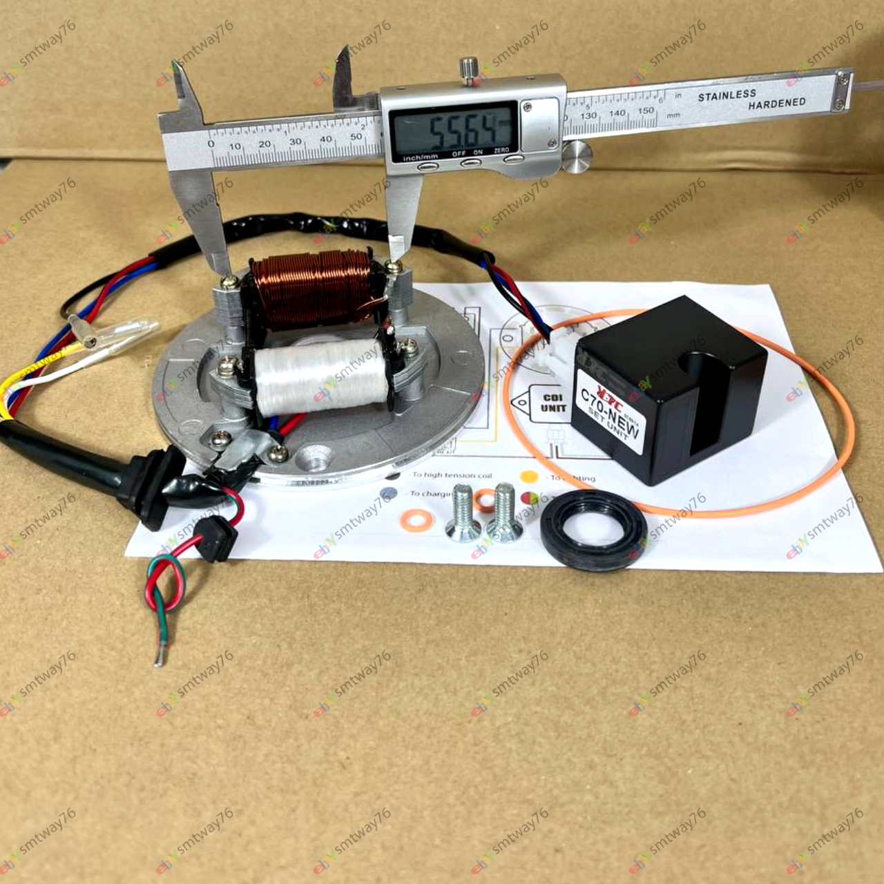 Honda Complete Set CDI Set for ATC70 CT70 CT70H Z50 SS50 Dax XL70 Conversion Kit