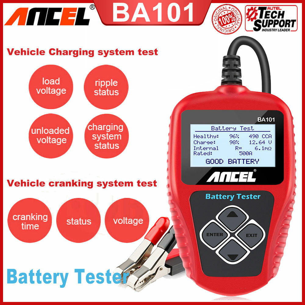 LED 12V Car Battery Load Tester Alternator Battery Analyzer Auto Diagnostic Tool