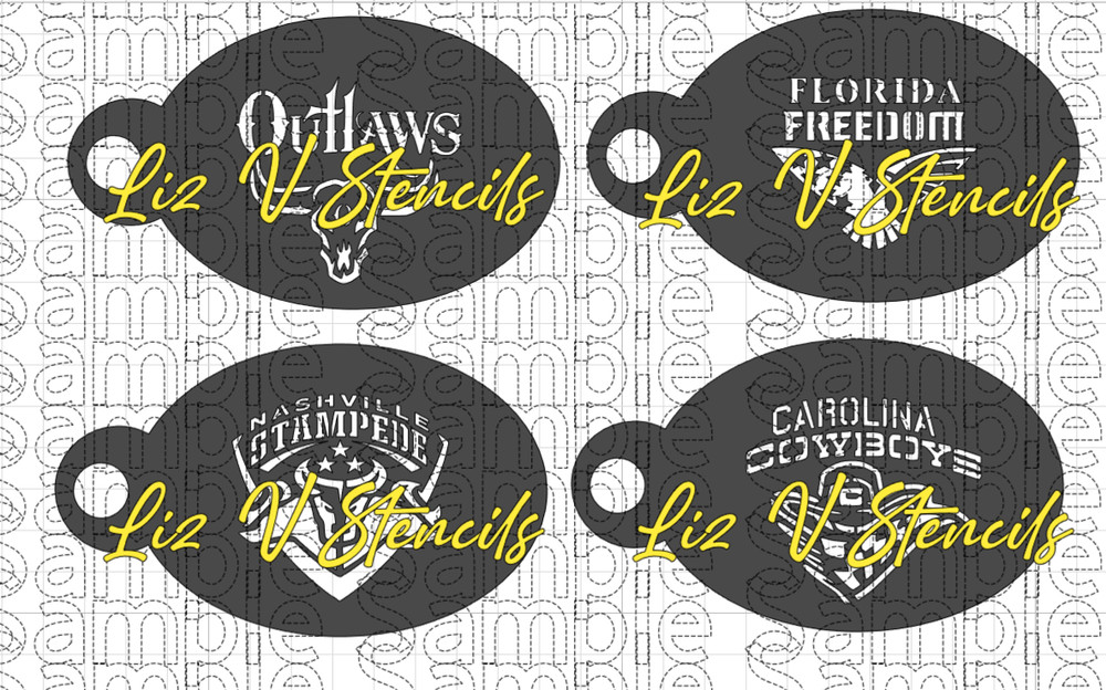 PBR Rodeo Group #2 Cheek Art Stencil