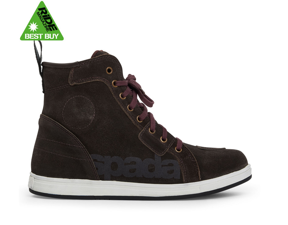 Spada Motorcycle Striders CE Certified Waterproof Brown Trainers