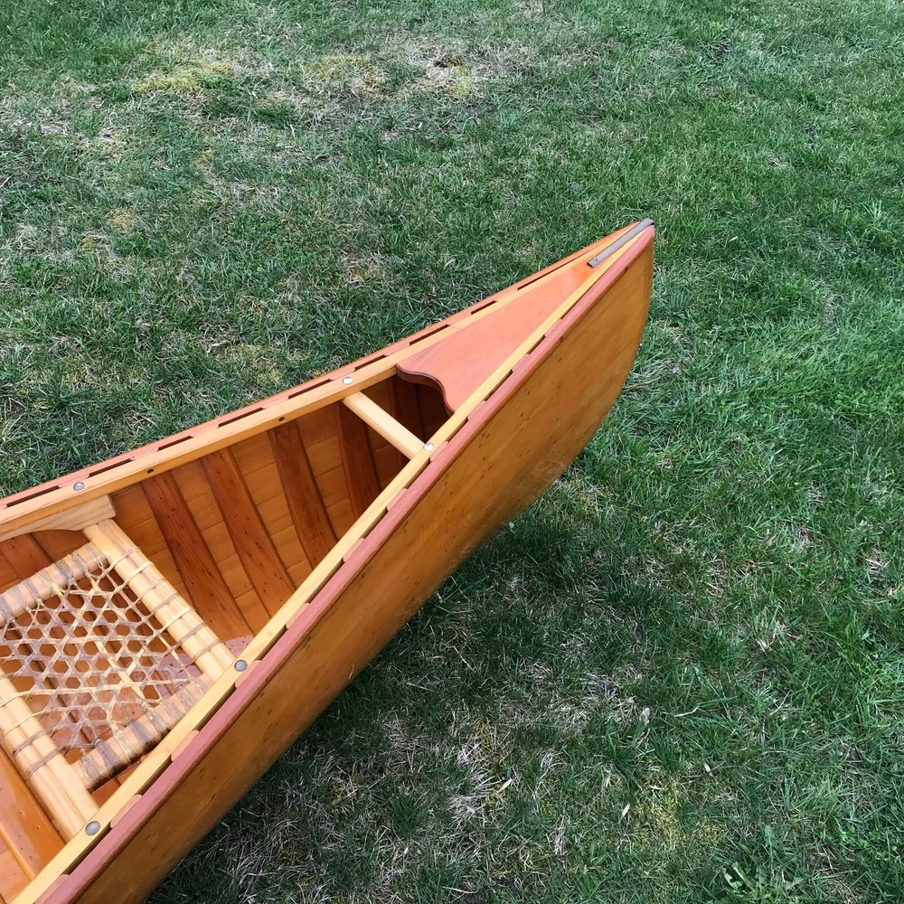 Vintage Rheaume Cedar Canoe