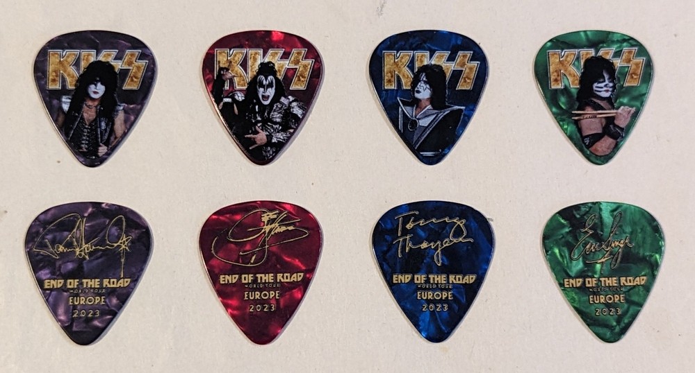 KISS 2023 End of the Road Tour EUROPE Guitar Picks