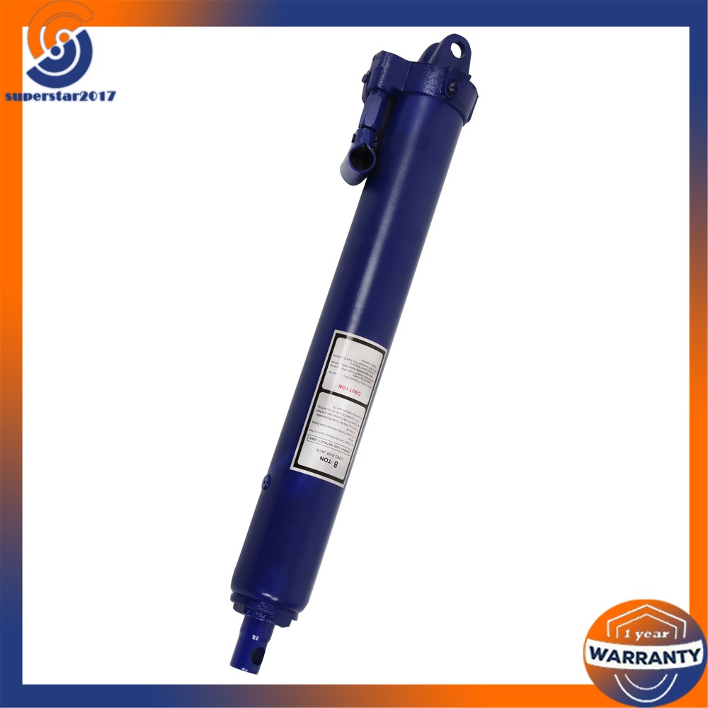 Long Ram Hydraulic Single Piston Jack 8 Ton Replace Engine Crane Hoist Cylinder