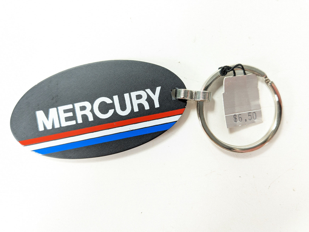 NWT Vtg Mercury Keychain Plastic Logo