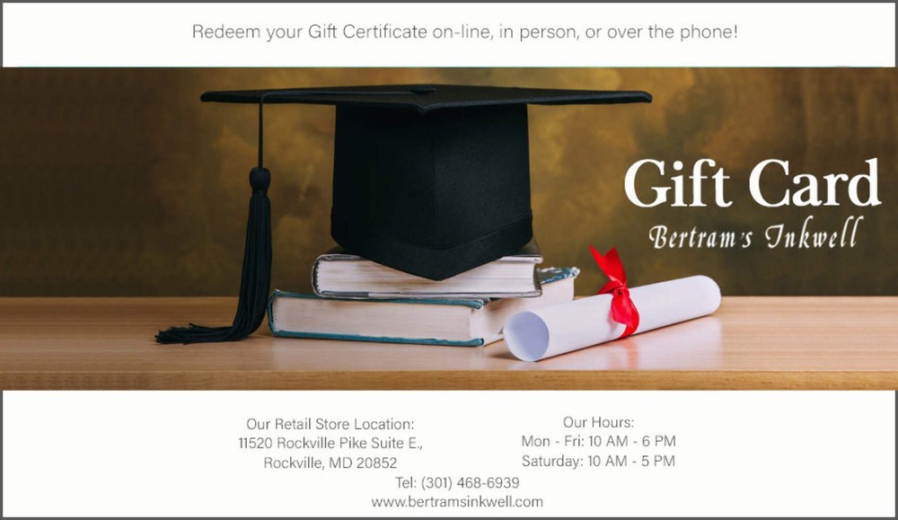 Bertram's Inkwell Gift Card - Graduation Day