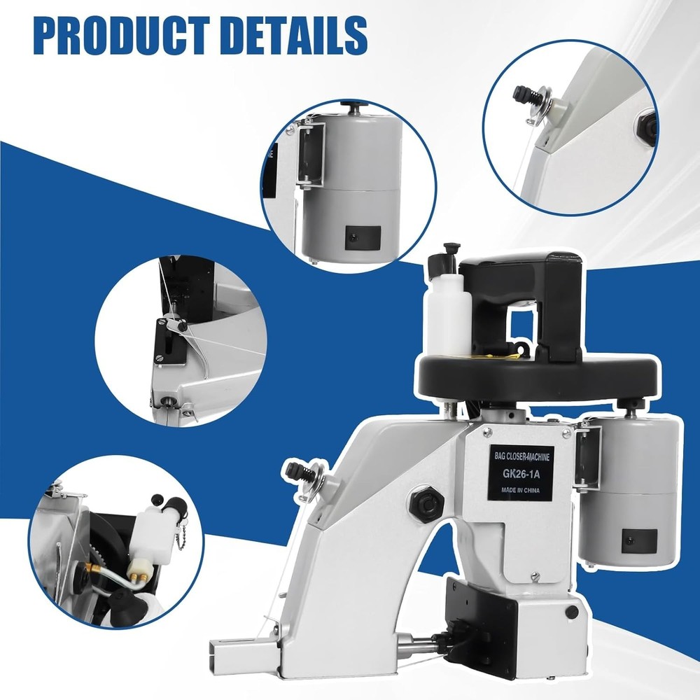Professional Bag Sewing Machine - Efficient Cordless Stitcher for Agriculture