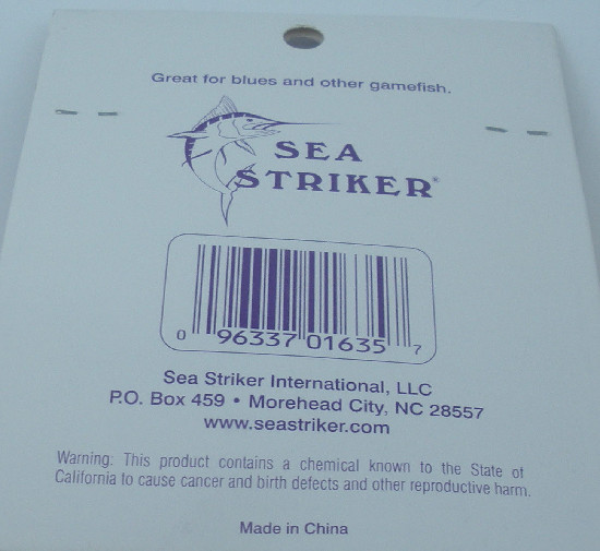 Sea Striker SNPP Snapper Popper Bluefish Rig