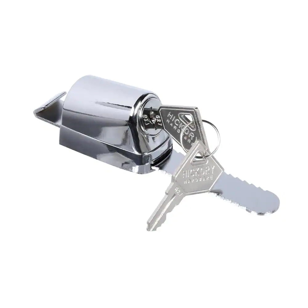 NEW Chrome Travel Lock for Doors Drawers EZ Install Extra Security