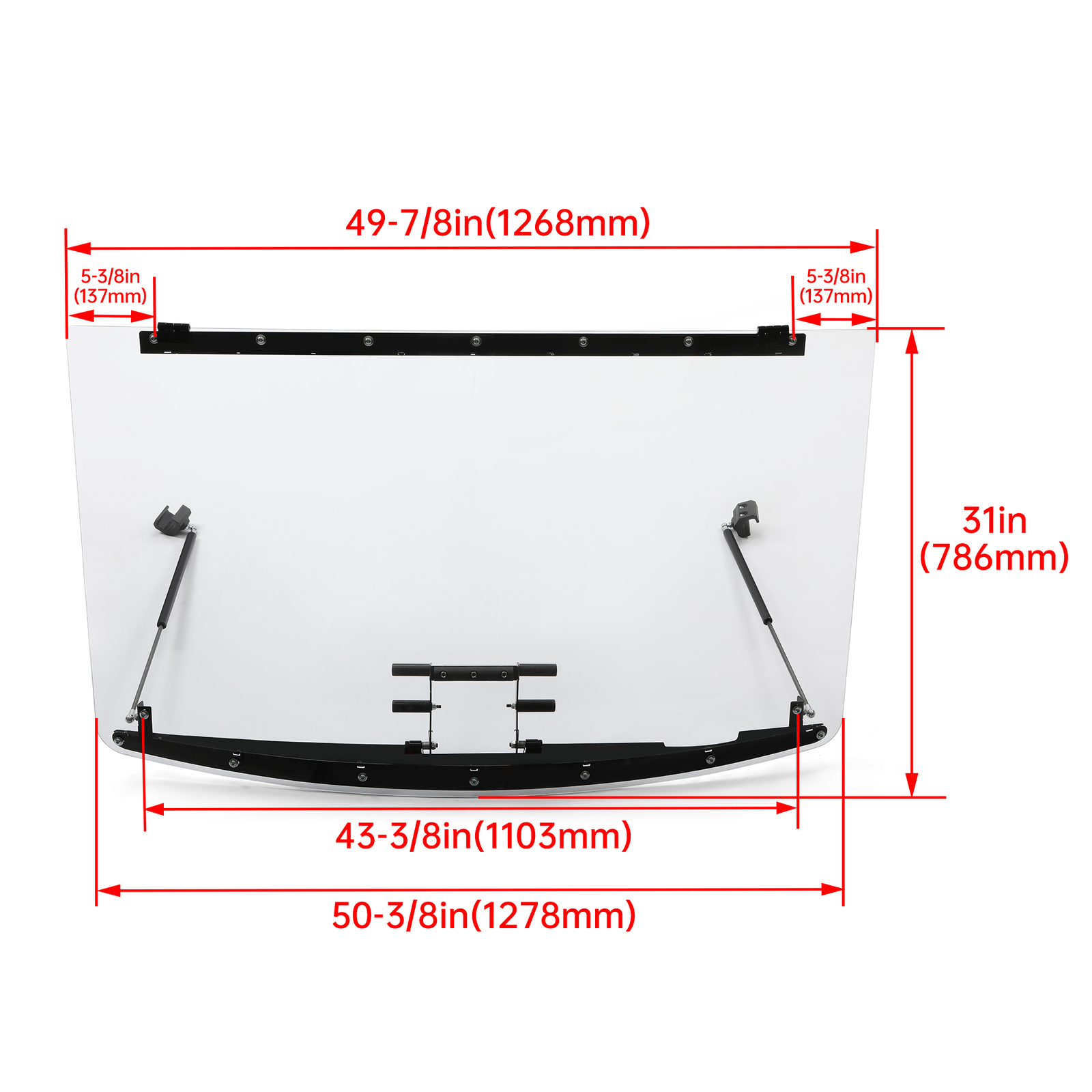 Front Windshield For 2017+ Polaris Ranger 570/ XP 900/1000/ Crew XP 1000/ Diesel