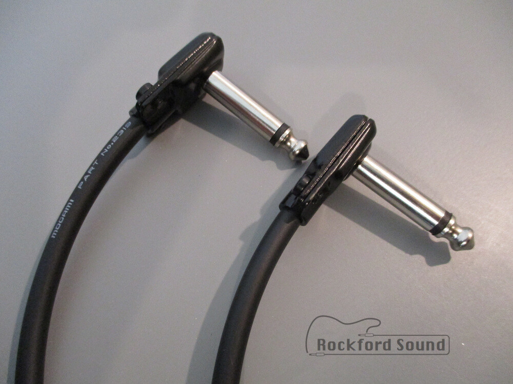 Mogami W2319 & Squareplug SP500BK Patch Cable - 1/4" Right angle to Right Angle