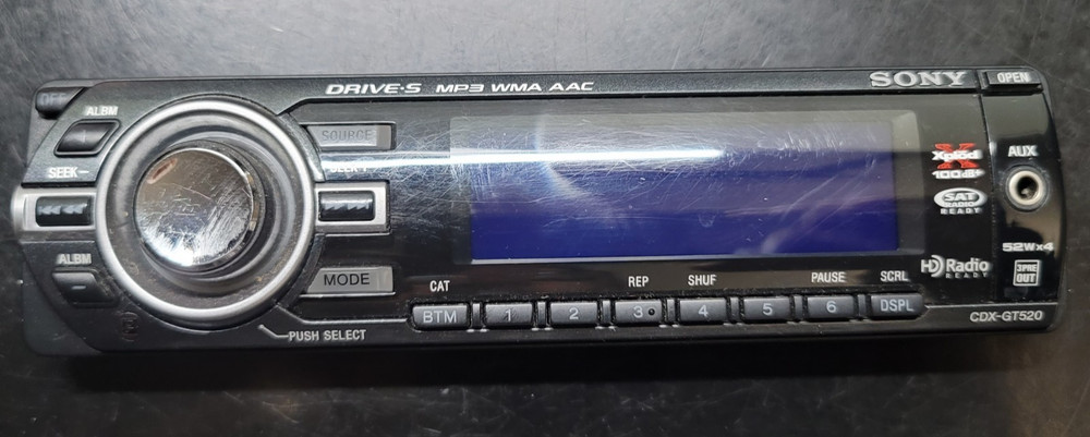 SONY CDX-GT520 FACEPLATE ONLY