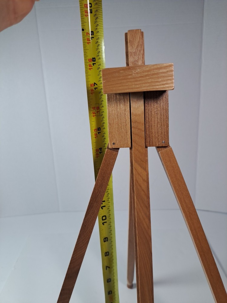 Compact Wooden Display Easel for Art