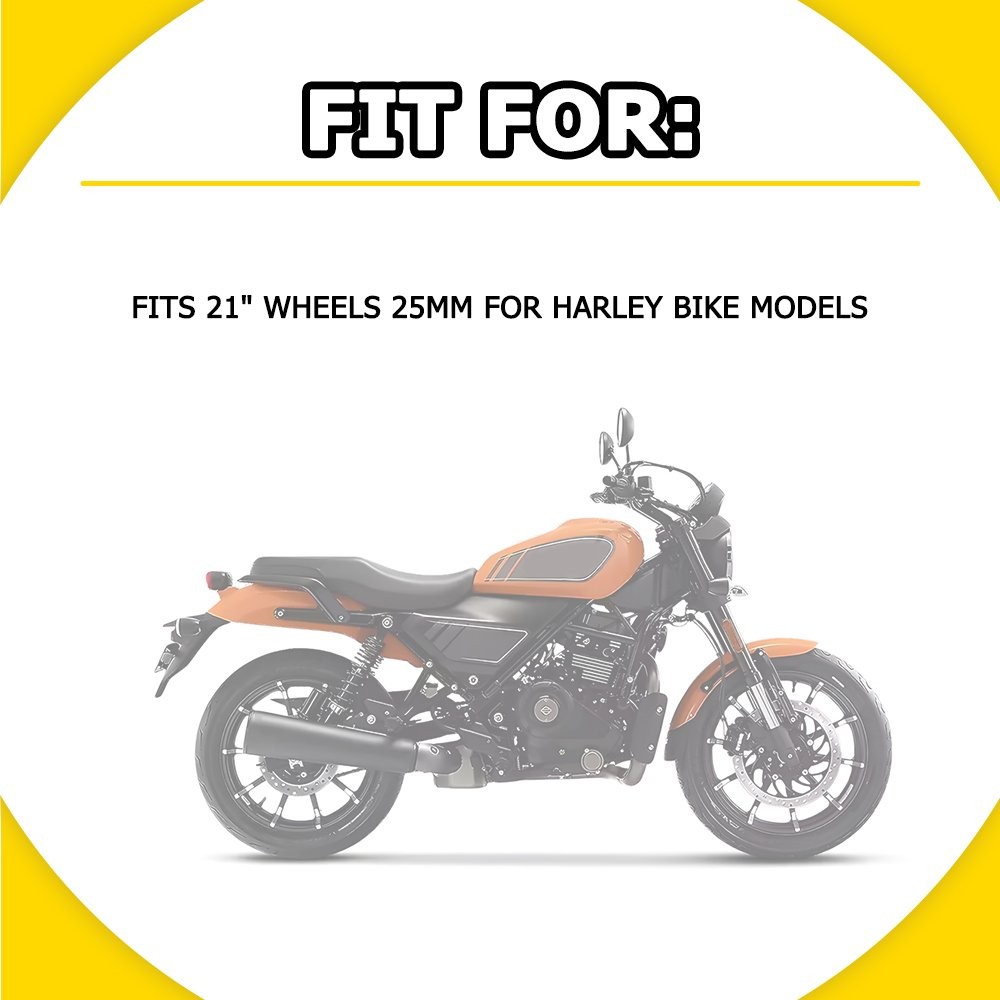 25mm ID Front Wheel Bearing Replace 1Kit For Harley 21" Wheels ABS Compatible US