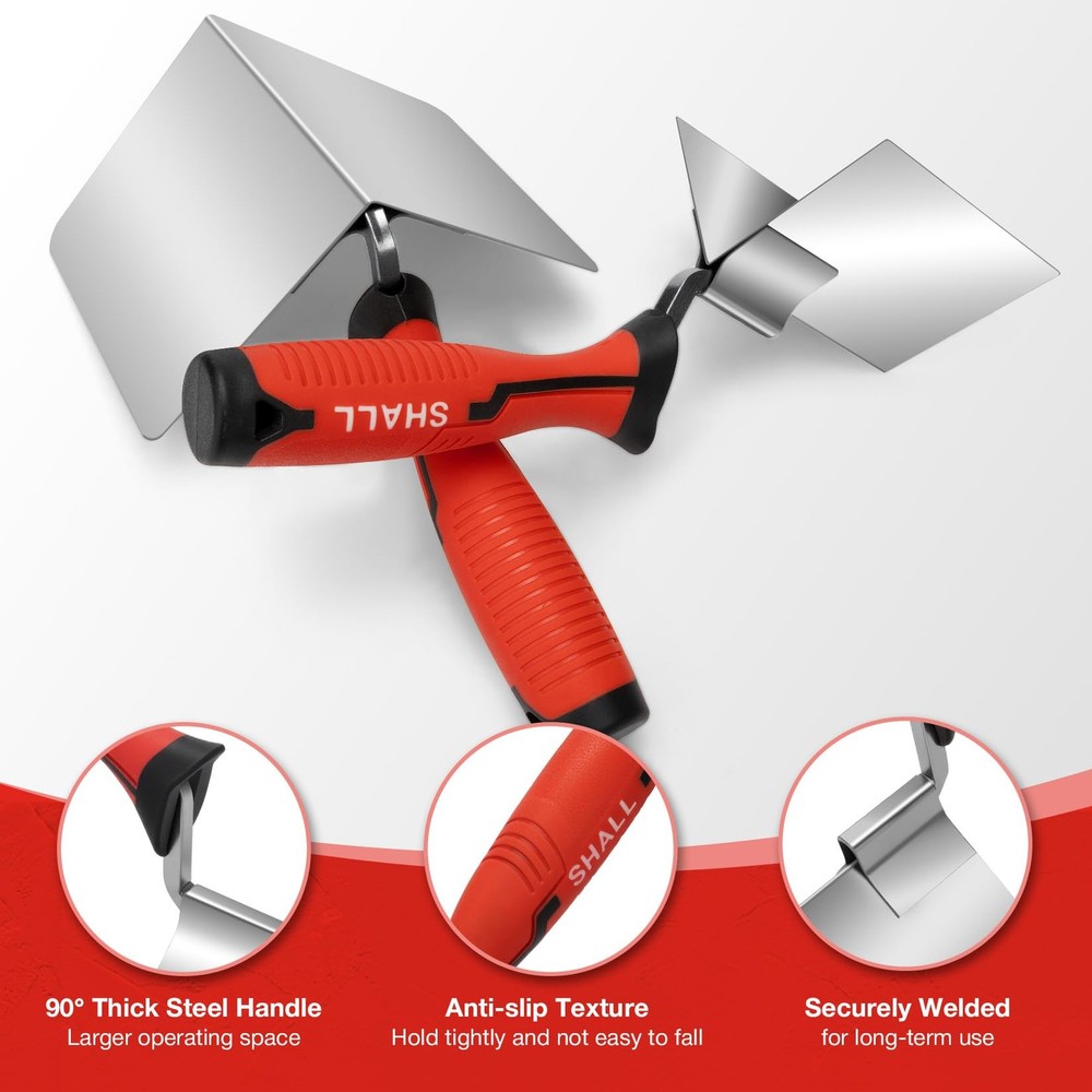 2-Piece Drywall Corner Tool Set, 5 Outside Corner Knife 3-1/2 Inside Corner ...