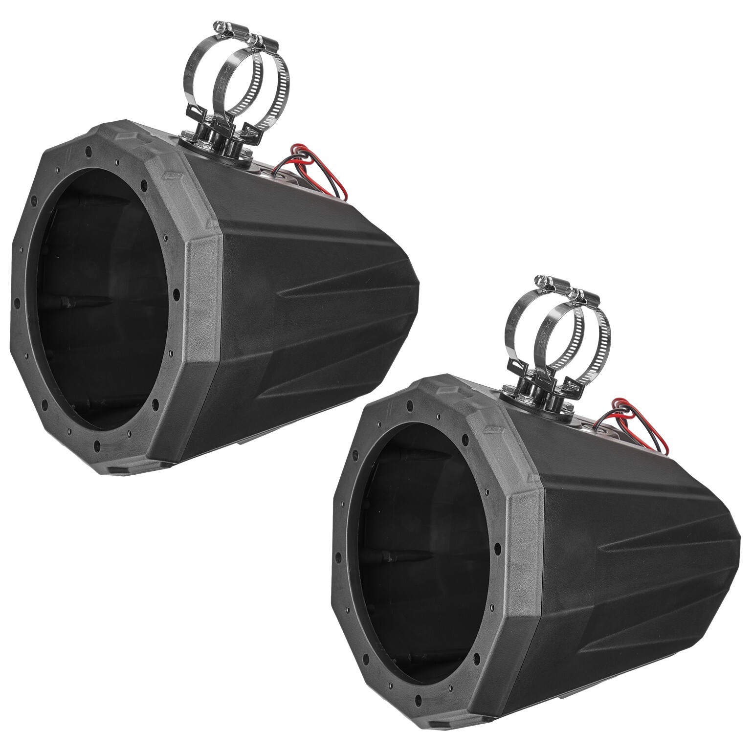A Pairs Upgraded 8" Speaker Pod Enclosure UTV 8-Inch Speaker Cage Pods