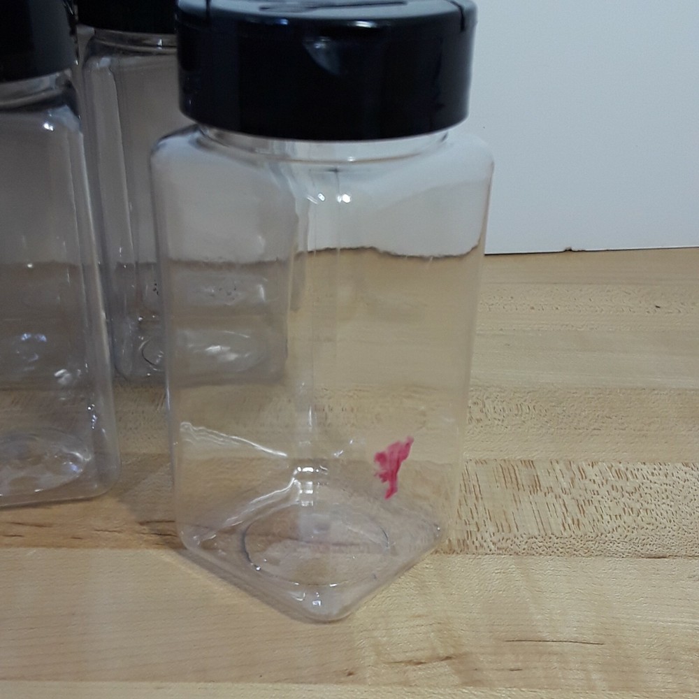 15 PET Plastic Empty Clear Containers/Shakers