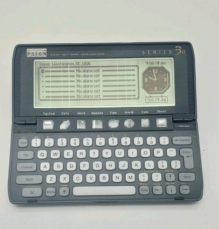 Vintage Psion Series 3a Handheld Computer PC Tested Works