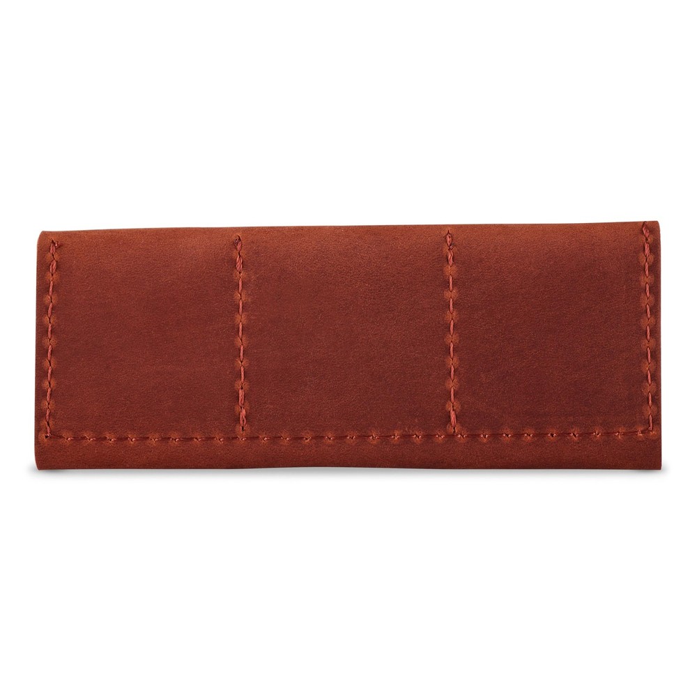 Leather SD Card case Cognac