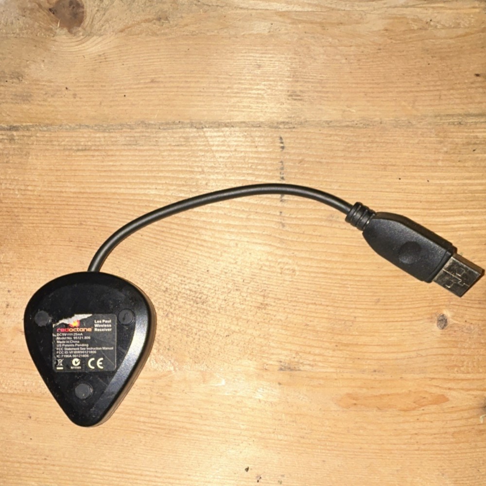 RedOctane Les Paul Wireless Receiver USB Adapter Black for PS3 Controller