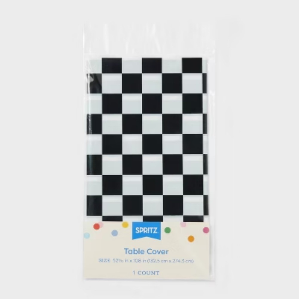 Checkered Print Table Cover - Spritz™
