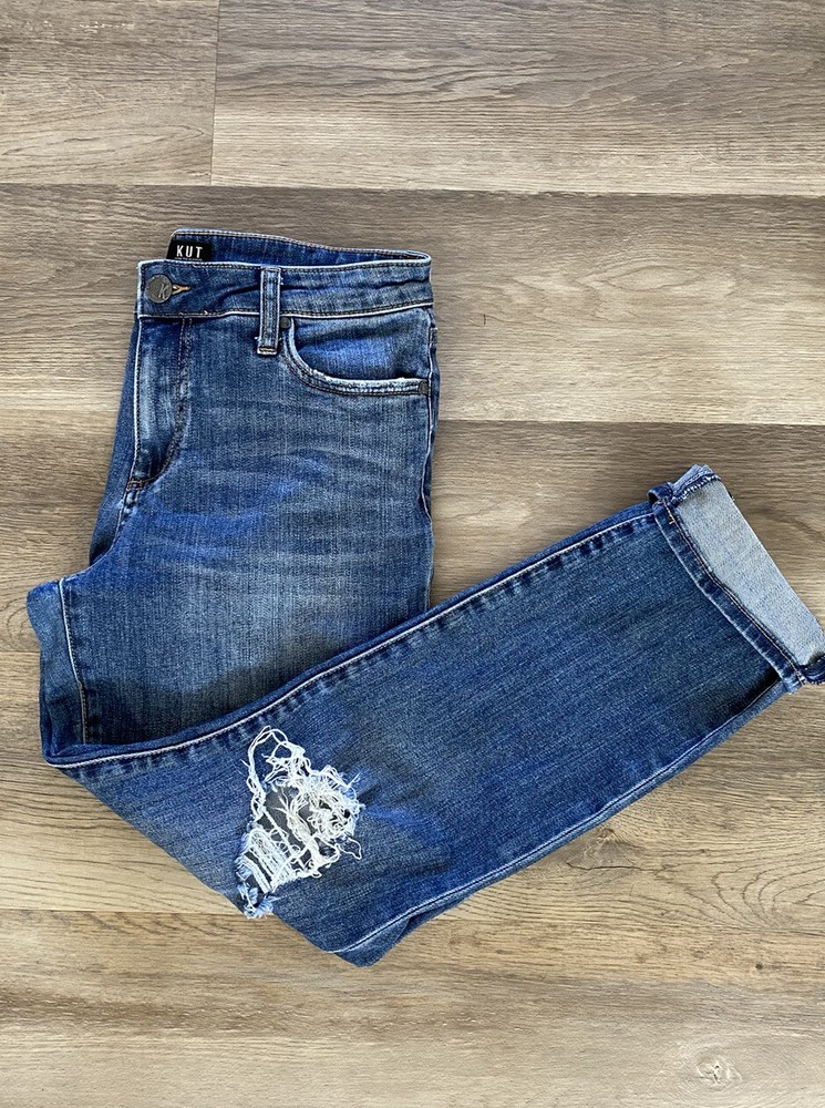 distressed jeans