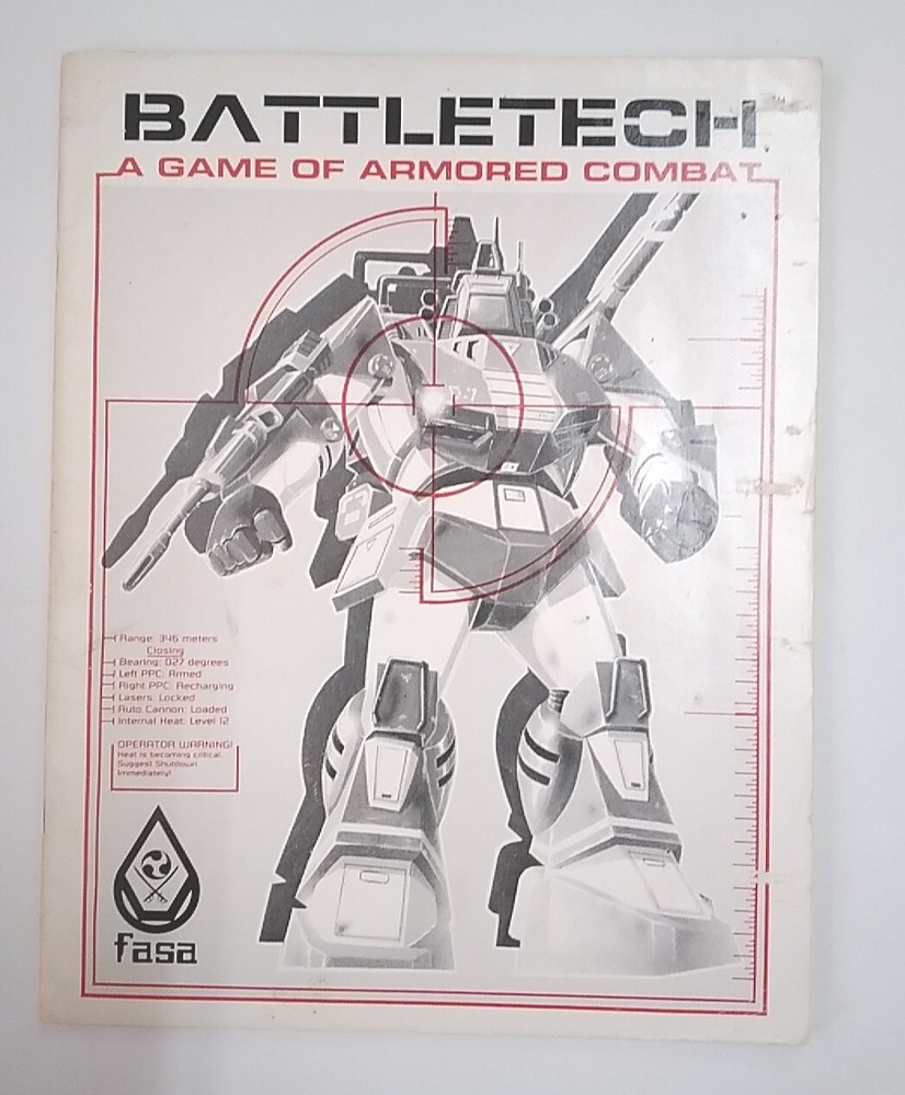 Battletech: A Game of Armored Combat, Basic Guidebook. 1985. VG