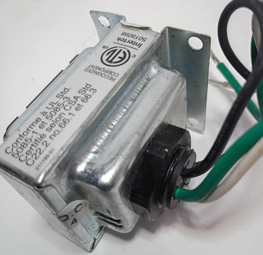 Electrical step-down transformer used to power low-voltage devices doorbell