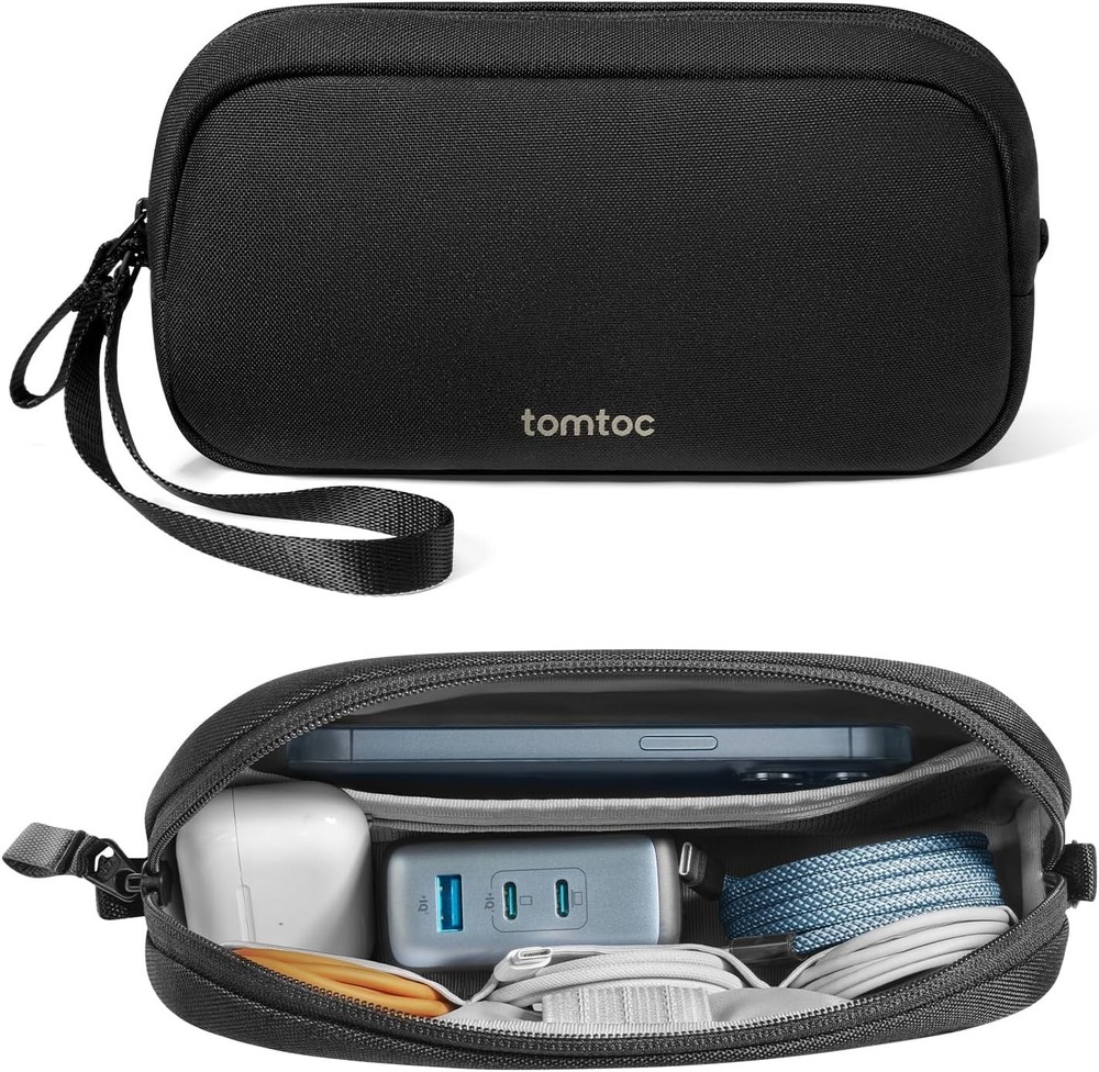 Small Portable Electronics Organizer - Compact Pouch for Travel Essentials
