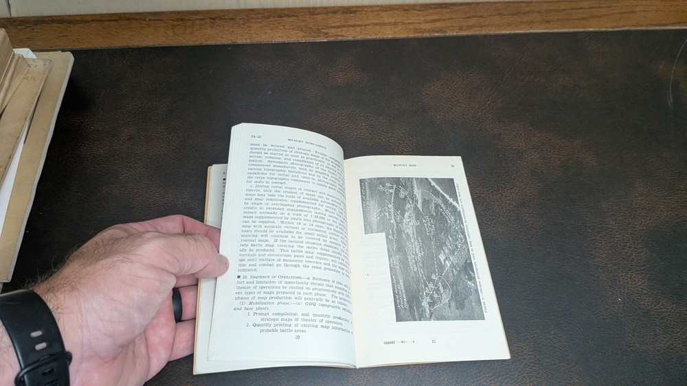 Original WWII War Department Basic Field Manual Maps