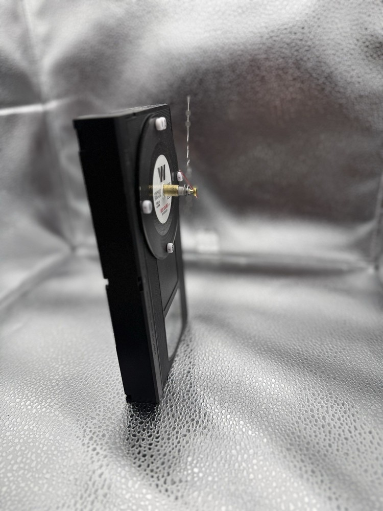 Vintage VHS Cassette Table/ Wall Clock Handmade