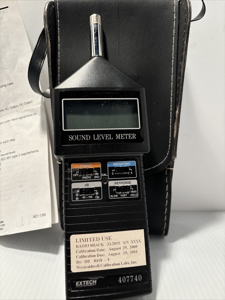 Extech 407740 Digital Sound Level Meter Tested And Work Good 👍 (D)
