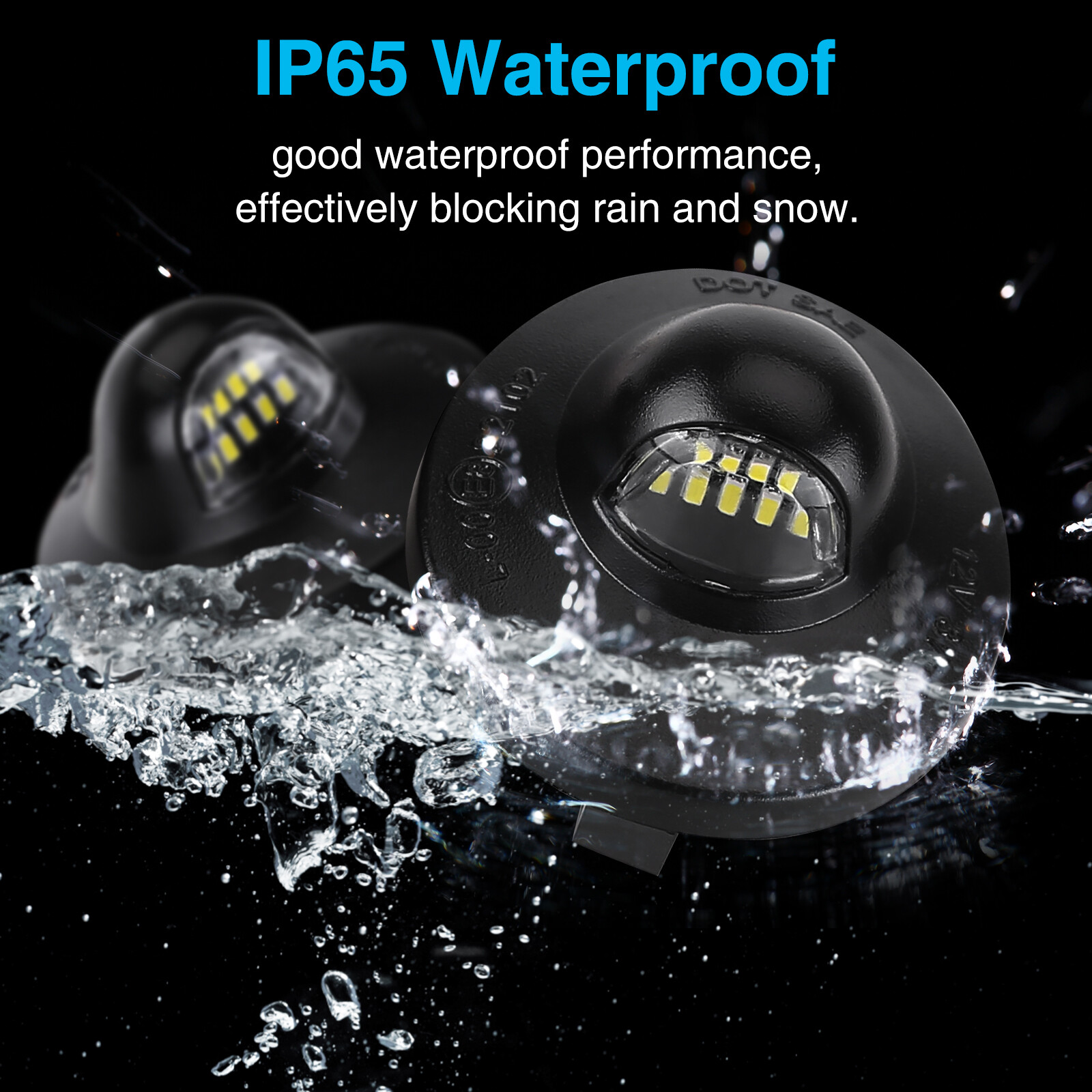 2x LED License Plate Light Tag Lamp Housing For Ford Ranger Bronco Explorer