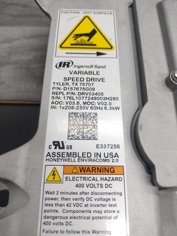 INGERSOLL RAND DRV03405 VARIABLE SPEED DRIVE