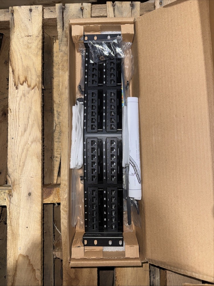 Ortronics CAT6A Angled 48 Port Patch Panel OR-SPA6AU48