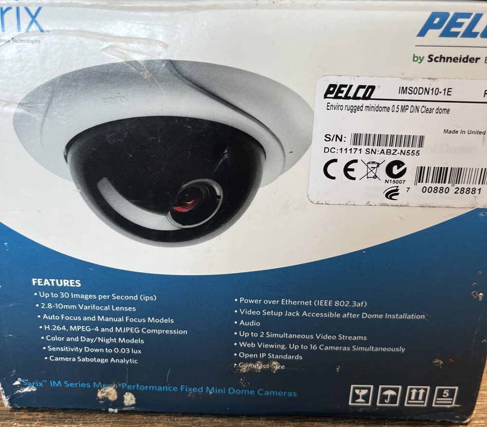 Pelco IMS0DN10-1E Sarix Mini Dome Camera