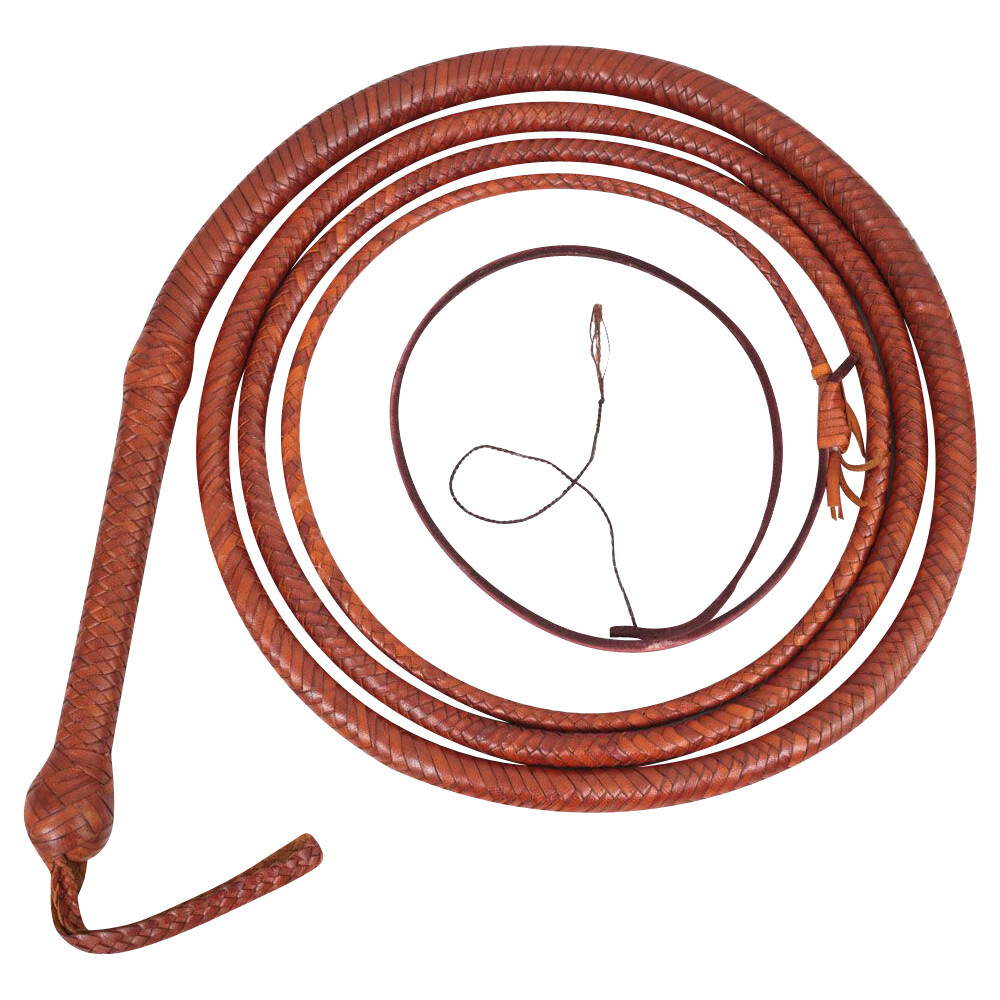 KANGAROO HIDE BULL WHIP 04 TO 16 FEET LONG 16 PLAITS INDIANA JONES BULLWHIP